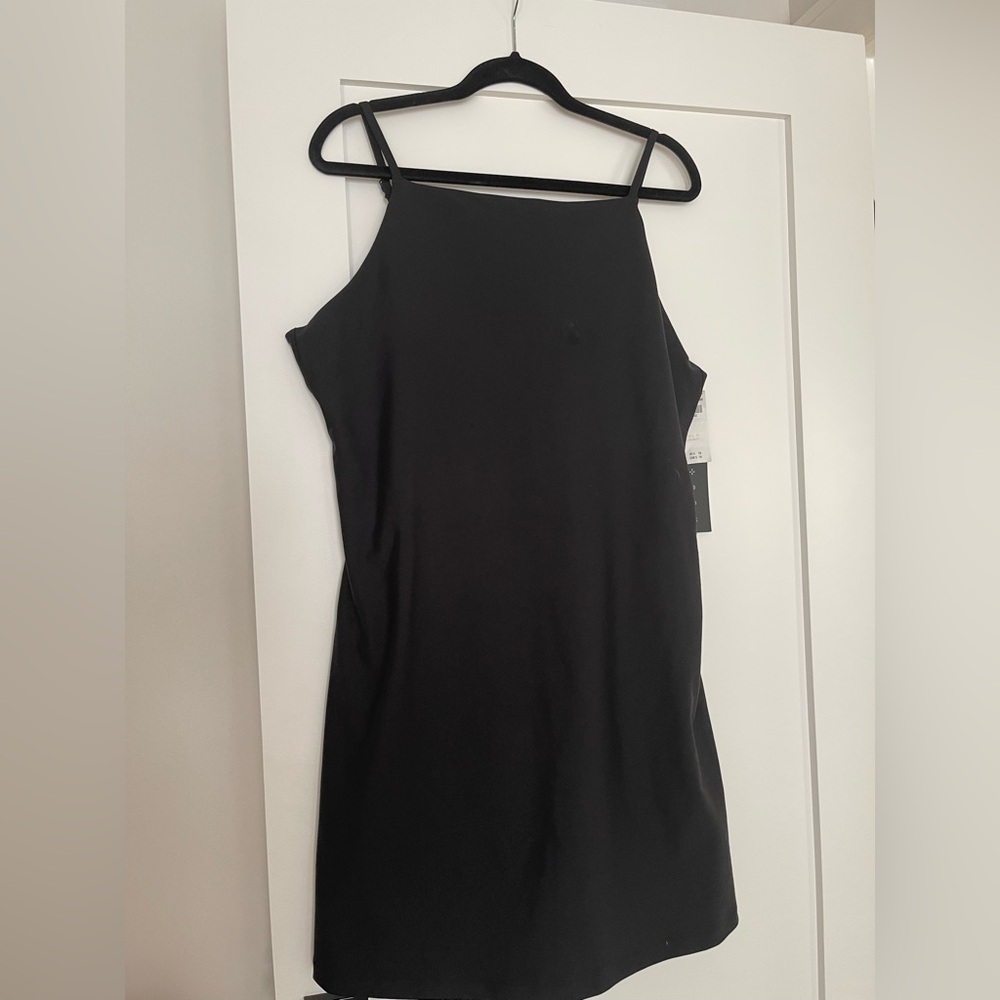 Black Sculpting dress with under shorts
